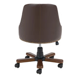 Gables Office Chair Brown Office Chairs LOOMLAN By Zuo Modern