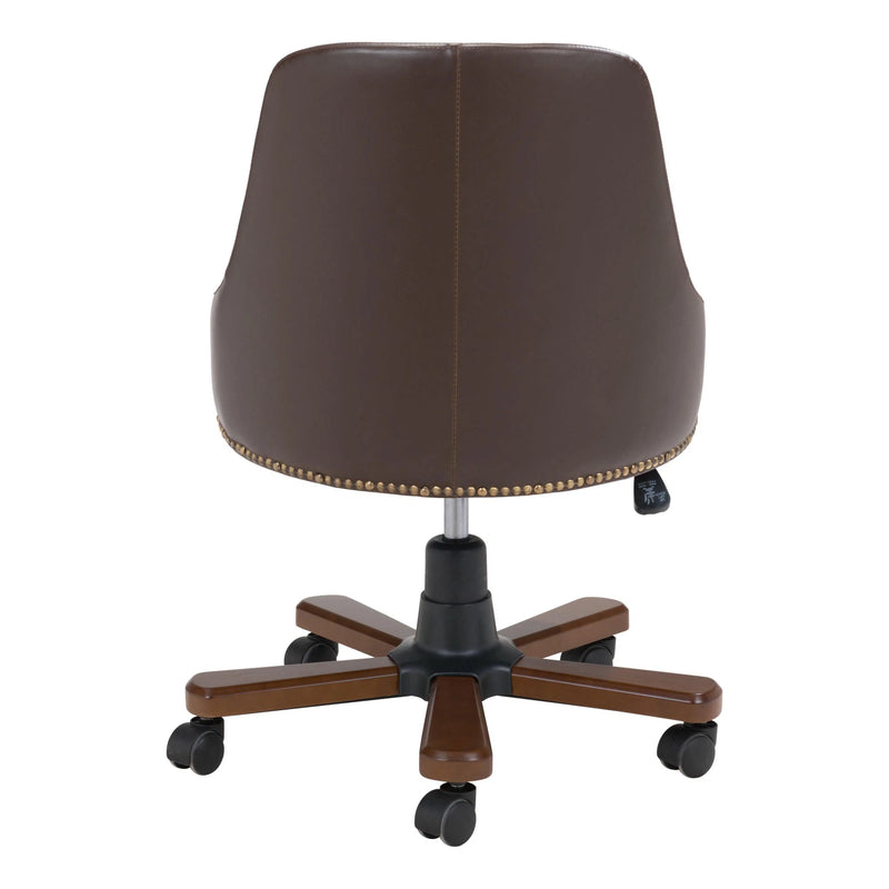 Gables Office Chair Brown Office Chairs LOOMLAN By Zuo Modern