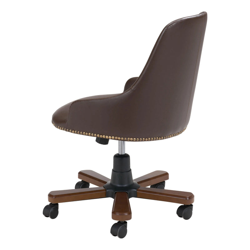 Gables Office Chair Brown Office Chairs LOOMLAN By Zuo Modern