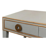 Gabriella Shagreen Desk Table Storm Grey Home Office Desks LOOMLAN By Sarreid