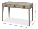 Gabriella Shagreen Desk Table Storm Grey Home Office Desks LOOMLAN By Sarreid