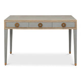 Gabriella Shagreen Desk Table Storm Grey Home Office Desks LOOMLAN By Sarreid