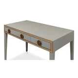 Gabriella Shagreen Desk Table Storm Grey Home Office Desks LOOMLAN By Sarreid