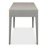 Gabriella Shagreen Desk Table Storm Grey Home Office Desks LOOMLAN By Sarreid