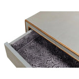 Gabriella Shagreen Nightstand Storm Grey Nightstands LOOMLAN By Sarreid