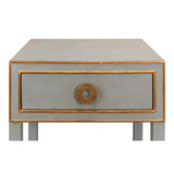 Gabriella Shagreen Nightstand Storm Grey Nightstands LOOMLAN By Sarreid