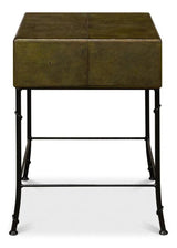 Gabriella Shagreen Side Table Leaf Side Tables LOOMLAN By Sarreid