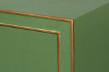 Gabriella Wood and Embossed Shagreen Leather Blue Green Chest Of Drawers Chests LOOMLAN By Sarreid