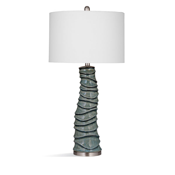 Gallie Ceramic Grey Table Lamp Table Lamps LOOMLAN By Bassett Mirror