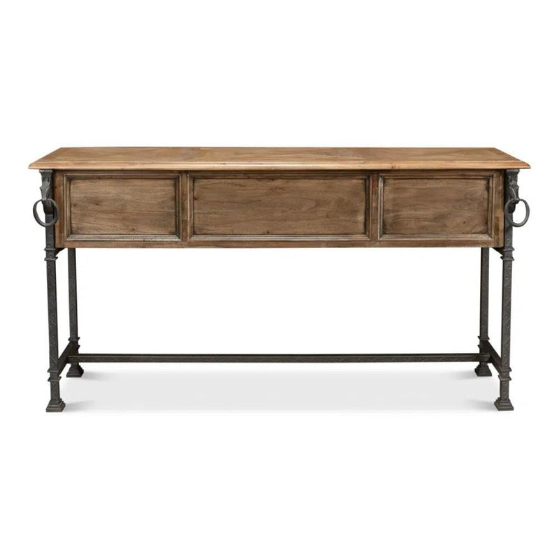 Game Of Thornes Console Table With Drawers Antique Finish Console Tables LOOMLAN By Sarreid