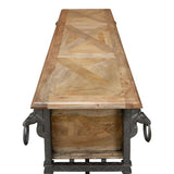 Game Of Thornes Console Table With Drawers Antique Finish Console Tables LOOMLAN By Sarreid