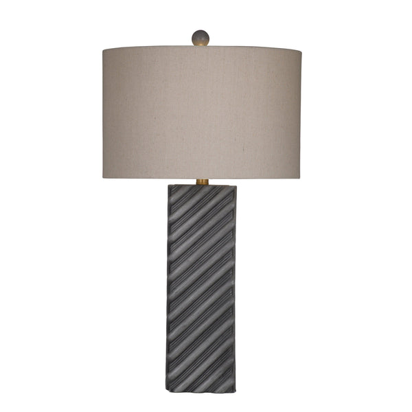 Gannex Cement Grey Table Lamp Table Lamps LOOMLAN By Bassett Mirror