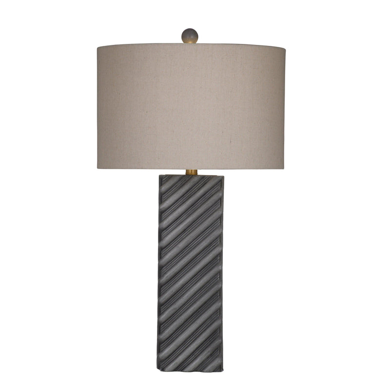 Gannex Cement Grey Table Lamp Table Lamps LOOMLAN By Bassett Mirror