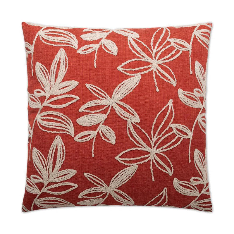 Gansu Tomato Red Throw Pillow With Insert Throw Pillows LOOMLAN By D.V. Kap