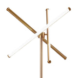 Garza Floor Lamp Brass Floor Lamps LOOMLAN By Zuo Modern