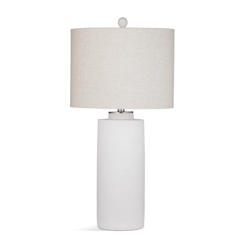 Gasherbrum Concrete and Metal White Table Lamp Table Lamps LOOMLAN By Bassett Mirror