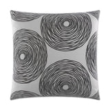 Gaucho Charcoal Grey Throw Pillow With Insert Throw Pillows LOOMLAN By D.V. Kap