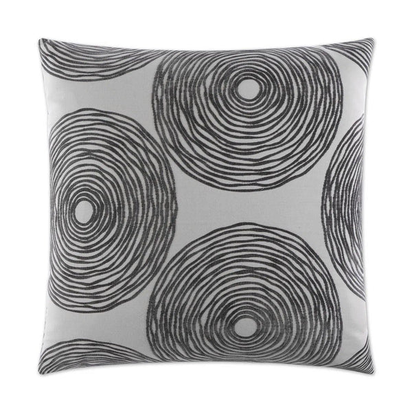 Gaucho Charcoal Grey Throw Pillow With Insert Throw Pillows LOOMLAN By D.V. Kap