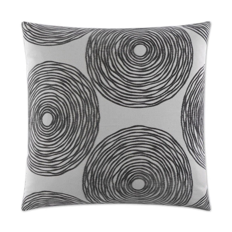 Gaucho Charcoal Grey Throw Pillow With Insert Throw Pillows LOOMLAN By D.V. Kap