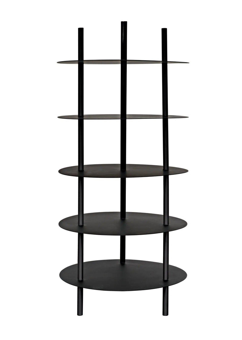 Gautama Shelf, Black Metal Wall Shelves & Ledgers LOOMLAN By Noir