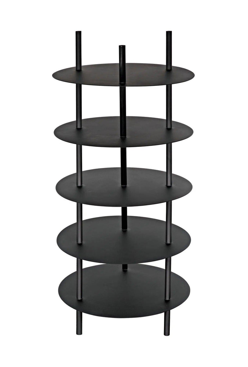 Gautama Shelf, Black Metal Wall Shelves & Ledgers LOOMLAN By Noir