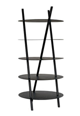 Gautama Shelf, Black Metal Wall Shelves & Ledgers LOOMLAN By Noir