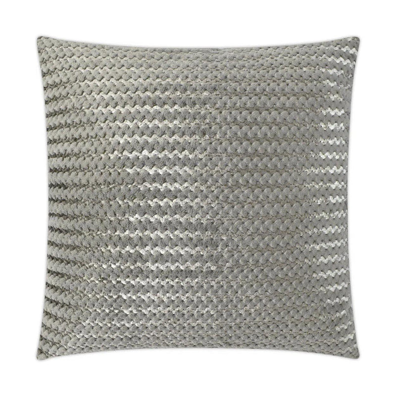 Gene Fur Grey Grey Throw Pillow With Insert Throw Pillows LOOMLAN By D.V. Kap