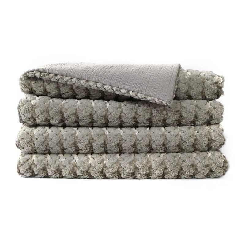 Gene Throw - Grey Throw Blankets LOOMLAN By D.V. Kap