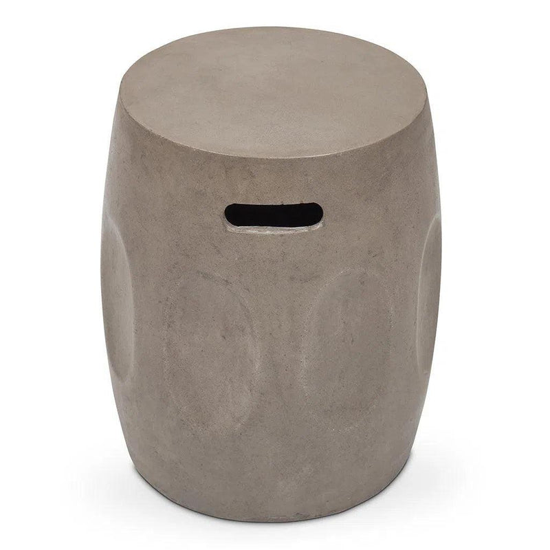 Genevieve Fiber Reinforced Concrete Side Table Outdoor Side Tables LOOMLAN By Urbia