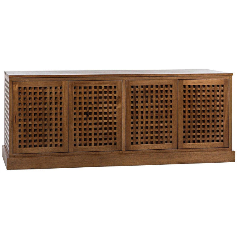 Genti Wood Sideboard With 4 Doors Sideboards LOOMLAN By Noir