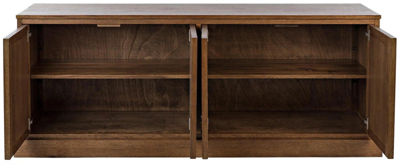 Genti Wood Sideboard With 4 Doors Sideboards LOOMLAN By Noir