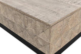 Geo Coffee Table Square Large 36" Coffee Tables LOOMLAN By Sarreid