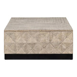 Geo Coffee Table Square Large 36" Coffee Tables LOOMLAN By Sarreid