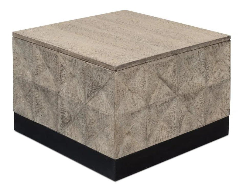 Geo Coffee Table Square Small 24" Coffee Tables LOOMLAN By Sarreid