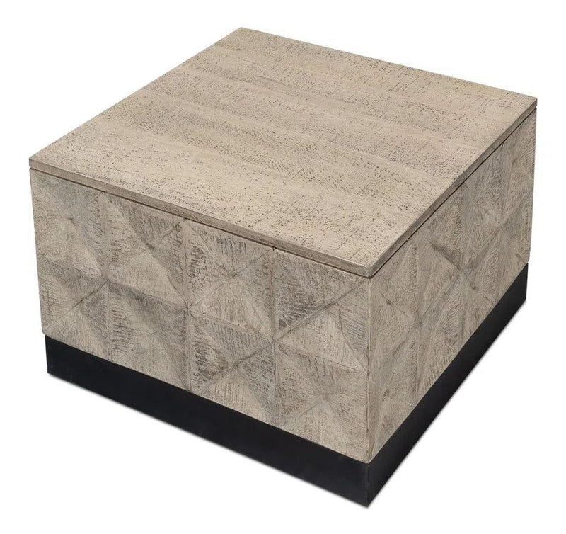 Geo Coffee Table Square Small 24" Coffee Tables LOOMLAN By Sarreid