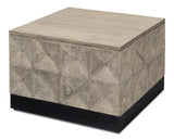 Geo Coffee Table Square Small 24" Coffee Tables LOOMLAN By Sarreid