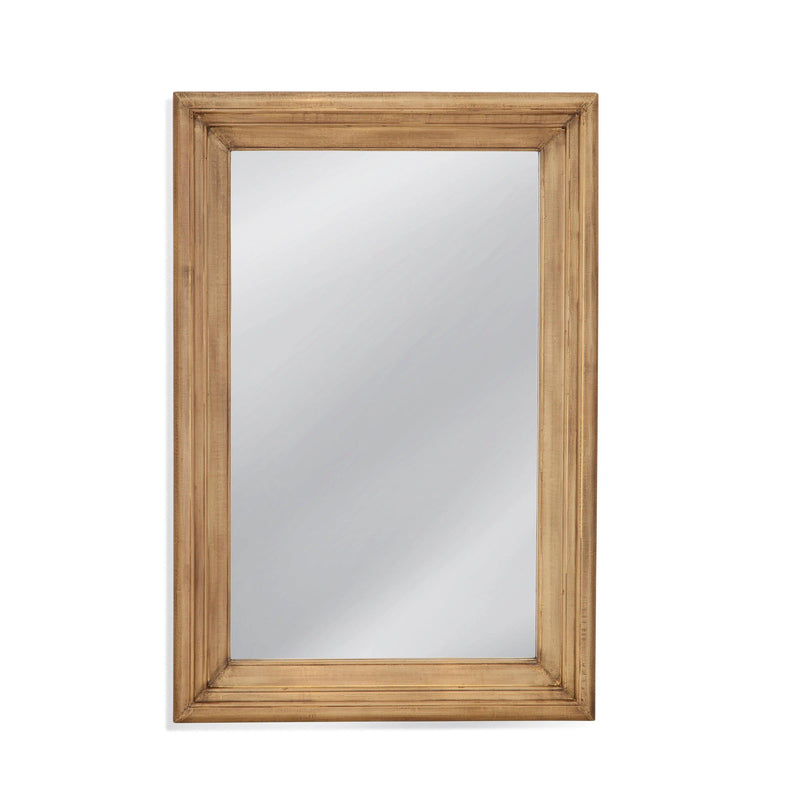 Geoffrey Metal Brown Vertical Wall Mirror Wall Mirrors LOOMLAN By Bassett Mirror