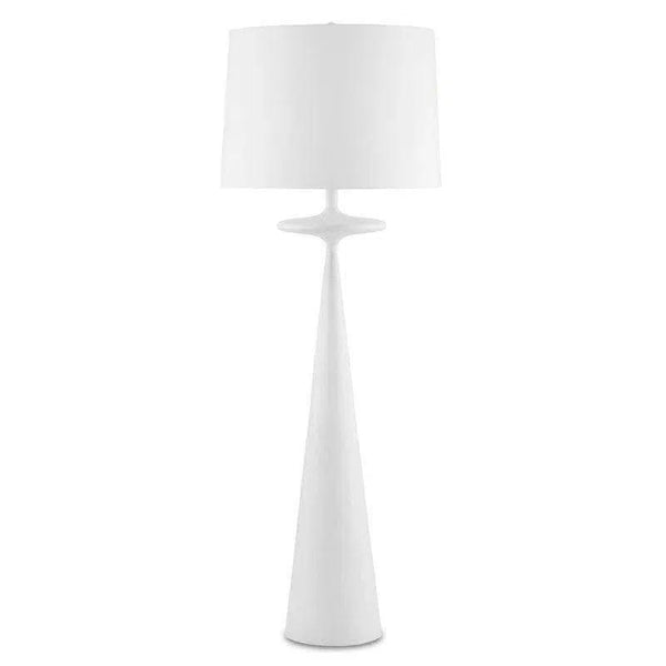 Gesso White Giacomo Floor Lamp Floor Lamps LOOMLAN By Currey & Co