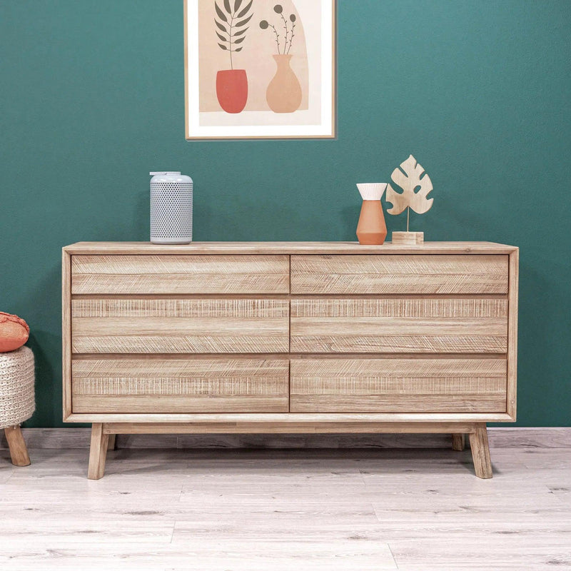 Gia 6 Drawer Dresser Dressers LOOMLAN By LH Imports