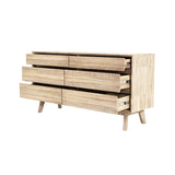 Gia 6 Drawer Dresser Dressers LOOMLAN By LH Imports