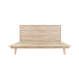 Gia Natural Wood Platform Bed Frame Beds LOOMLAN By LH Imports