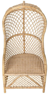 Gigi Birch and Rattan Arm Chair Club Chairs LOOMLAN By Noir