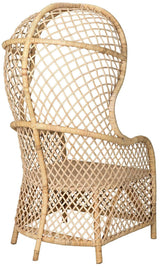 Gigi Birch and Rattan Arm Chair Club Chairs LOOMLAN By Noir