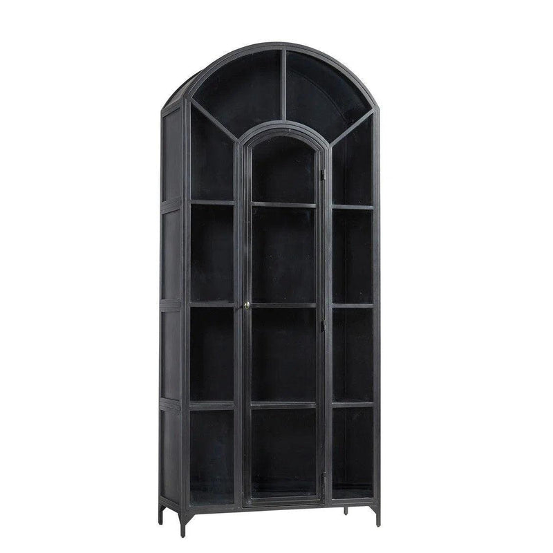 Gilborne Arched Iron Cabinet Buffets & Curios LOOMLAN By Furniture Classics