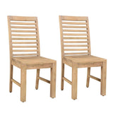 Gillian Brown Ladder Back Dining Chairs (Set of 2) Dining Chairs LOOMLAN By LOOMLAN