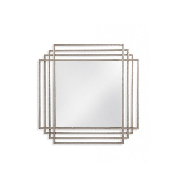 Gillis Metal Gold Vertical Wall Mirror Wall Mirrors LOOMLAN By Bassett Mirror
