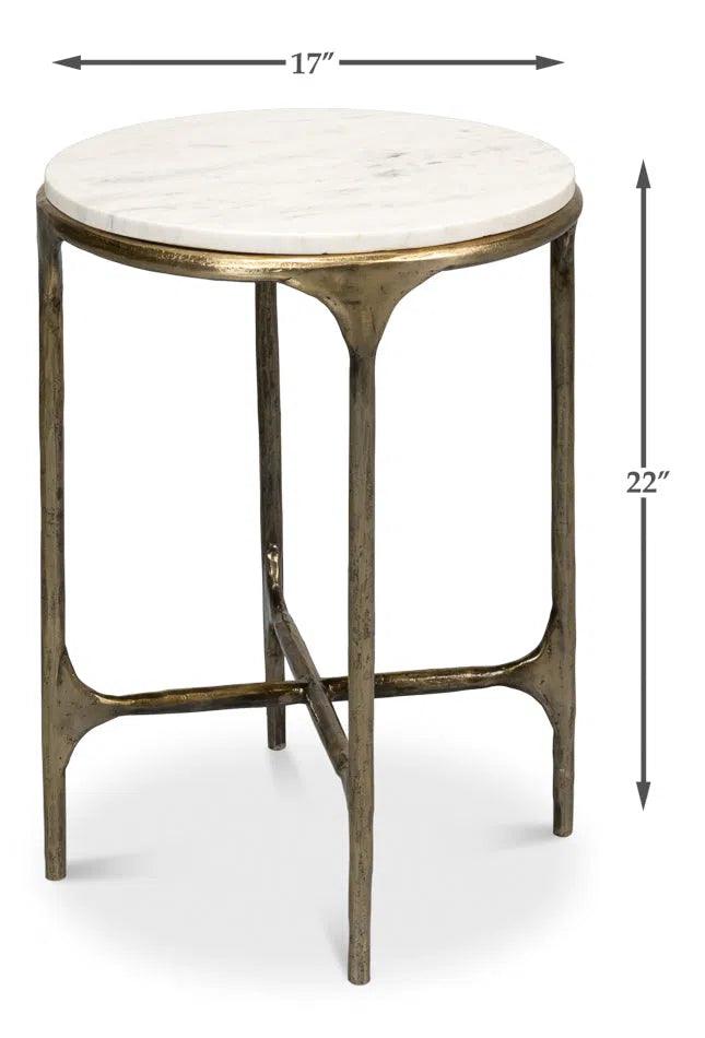 Gimlet Round End Table Side Tables LOOMLAN By Sarreid