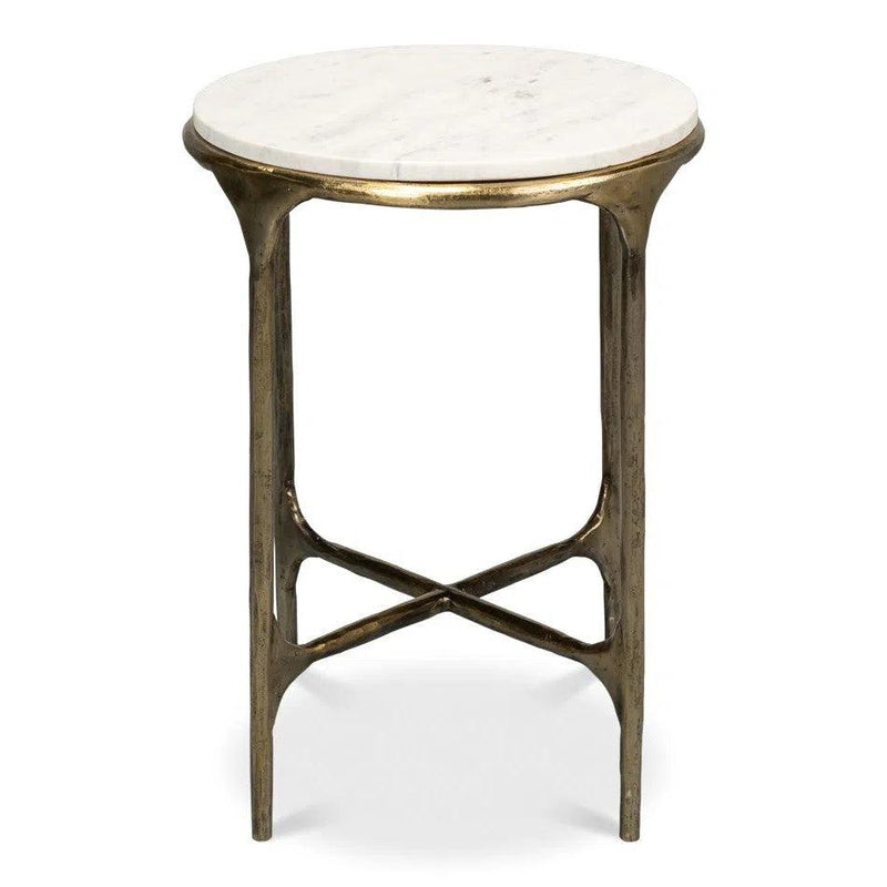 Gimlet Round End Table Side Tables LOOMLAN By Sarreid