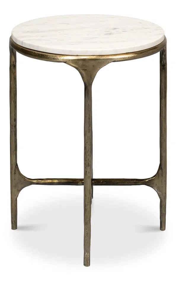 Gimlet Round End Table Side Tables LOOMLAN By Sarreid