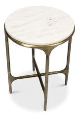 Gimlet Round End Table Side Tables LOOMLAN By Sarreid